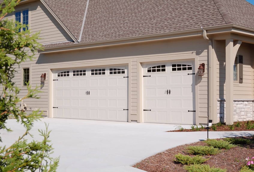 Stamped Carriage House Garage Door